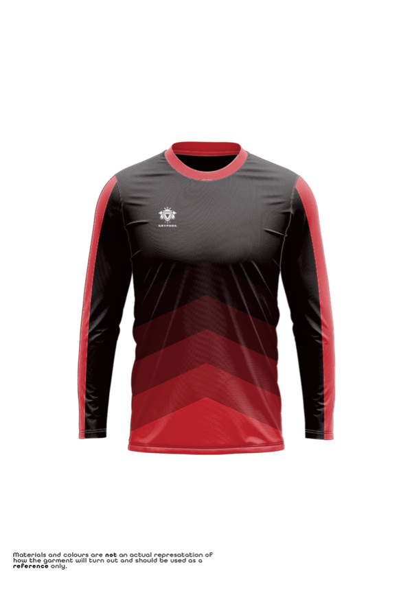 GRYPHON Mens Warm Up Top - Chevron Fade